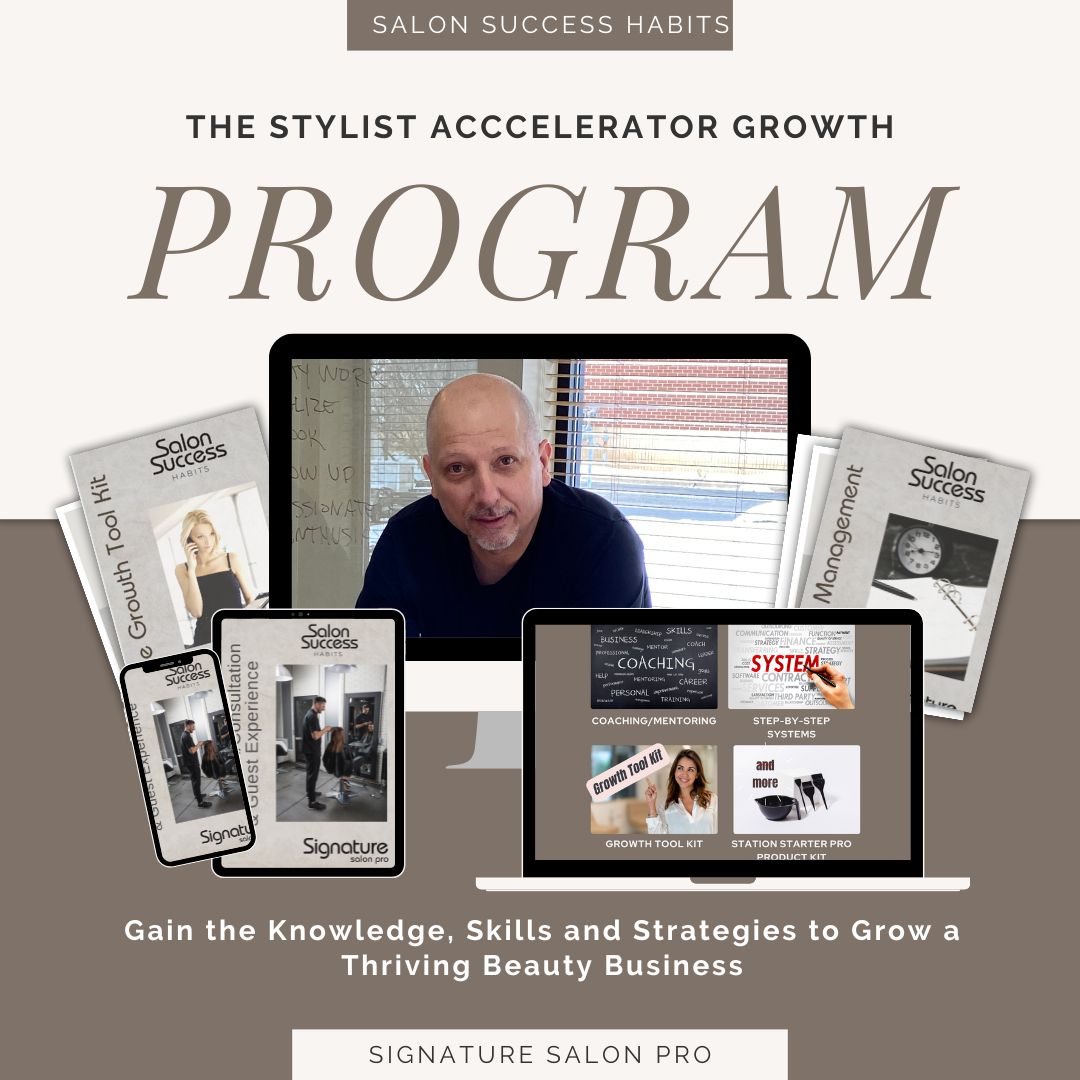 Growth Accelerater Program cover with brochuers and computer display